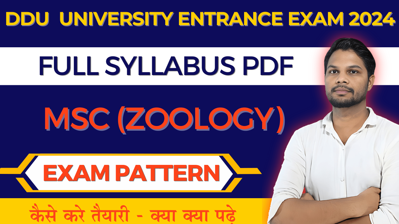 phd entrance exam syllabus zoology